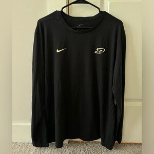 Purdue university Nike dri fit long sleeve